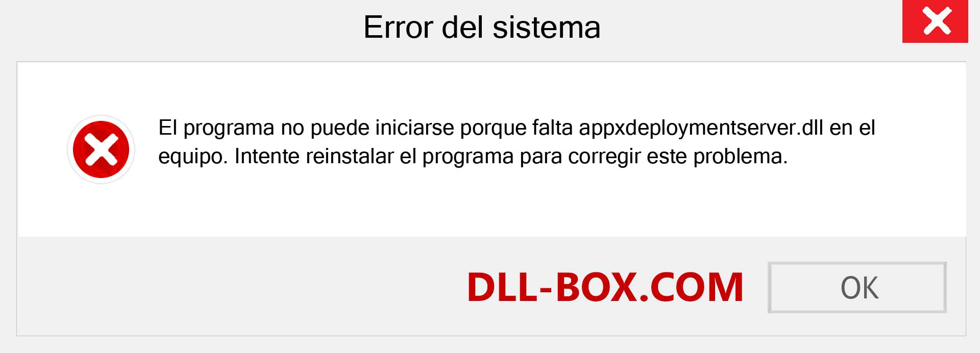 ¿Falta el archivo appxdeploymentserver.dll ?. Descargar para Windows 7, 8, 10 - Corregir appxdeploymentserver dll Missing Error en Windows, fotos, imágenes